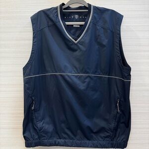 Nike Golf CLIMA-FIT Navy Men's Vest Zip Pockets size Large